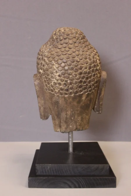 Tête de Bouddha en Pierre XIX