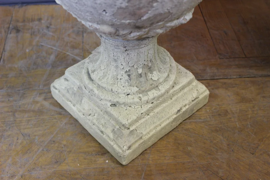 Pair Of Covered Garden Vases , XIXe