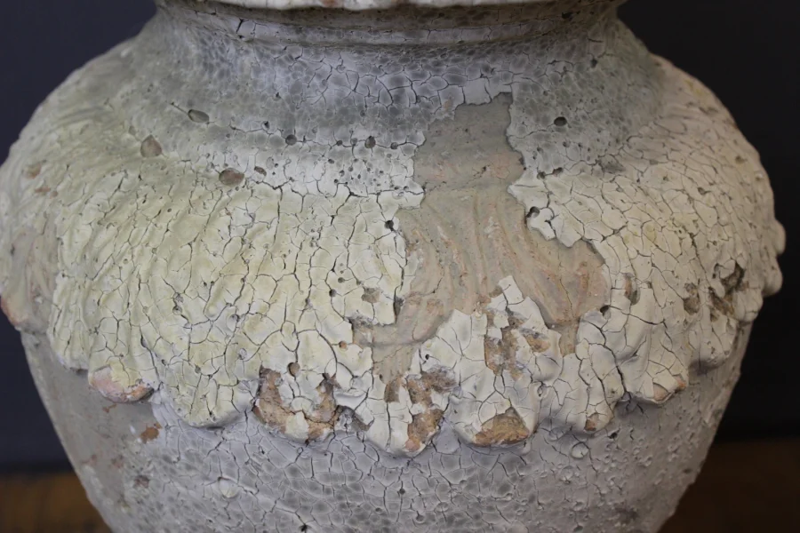 Pair Of Covered Garden Vases , XIXe