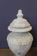 Pair Of Covered Garden Vases , XIXe