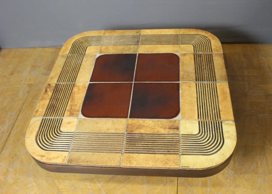 Coffee Table By Roger Capron , Mambo Model, 1974