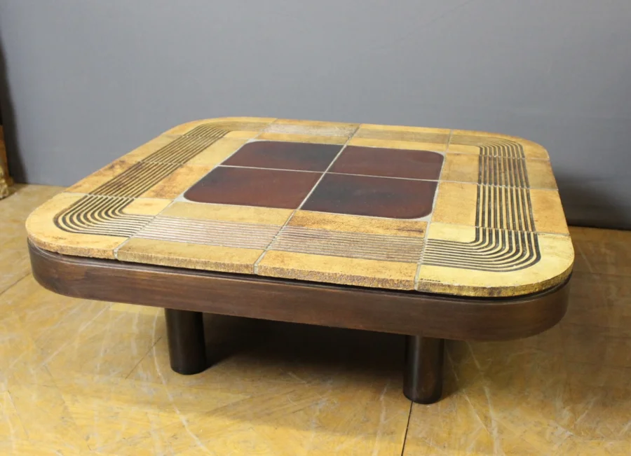 Coffee Table By Roger Capron , Mambo Model, 1974