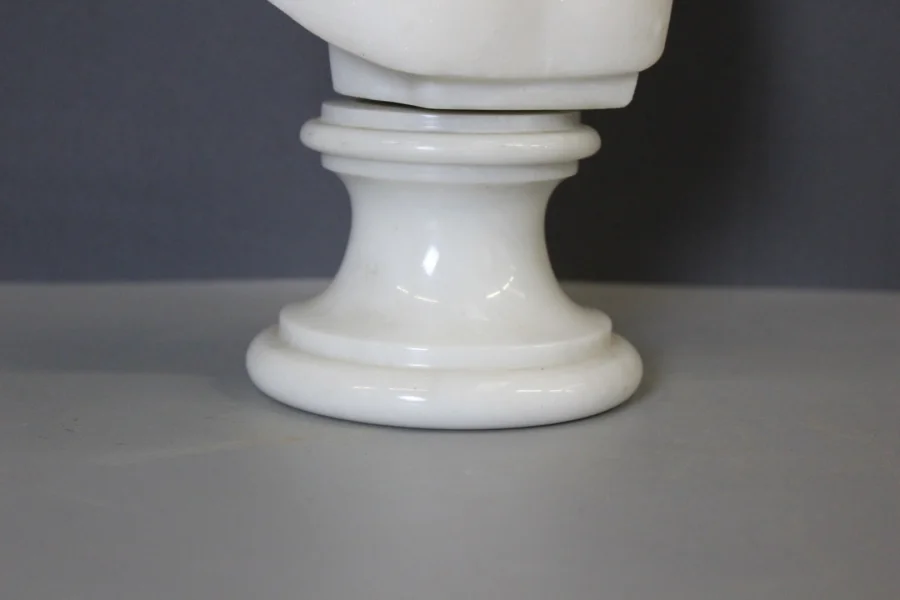 Bust Of A Young Woman , Marie Louise Brongniart , In Carrara Marble Circa 1900