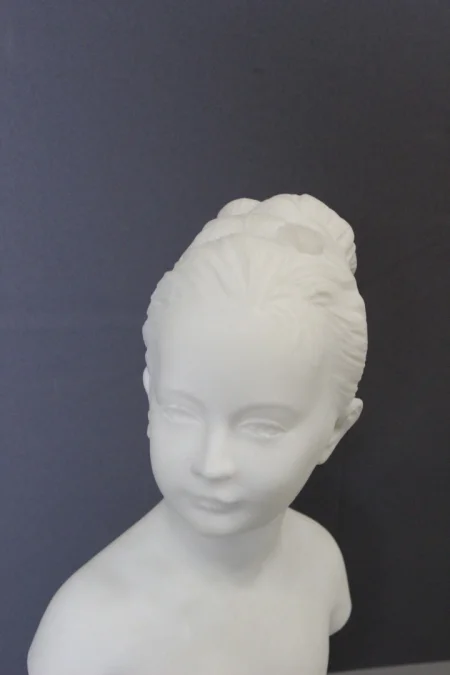 Bust Of A Young Woman , Marie Louise Brongniart , In Carrara Marble Circa 1900