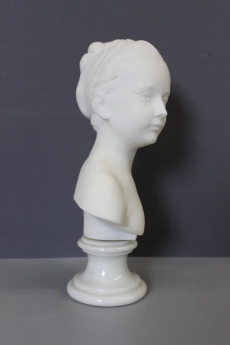 Bust Of A Young Woman , Marie Louise Brongniart , In Carrara Marble Circa 1900