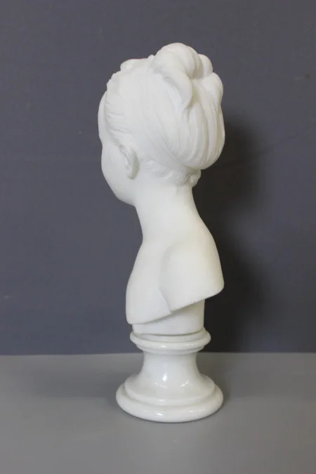 Bust Of A Young Woman , Marie Louise Brongniart , In Carrara Marble Circa 1900