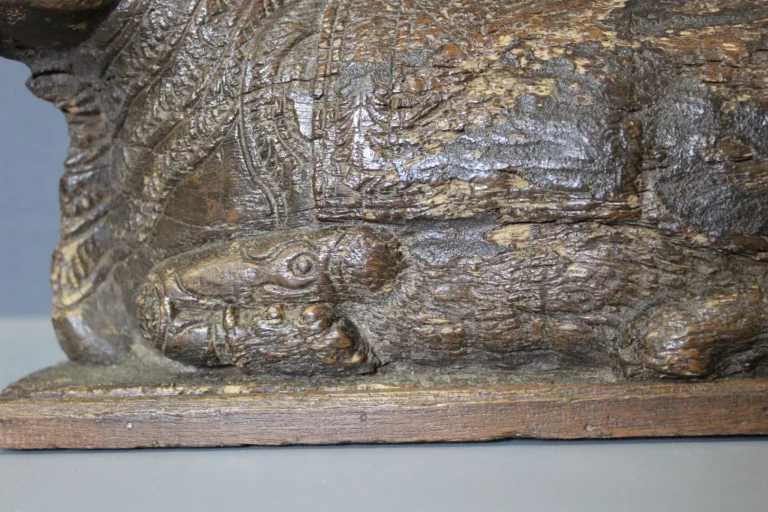 Sacred Cow In Carved Wood, India XIX