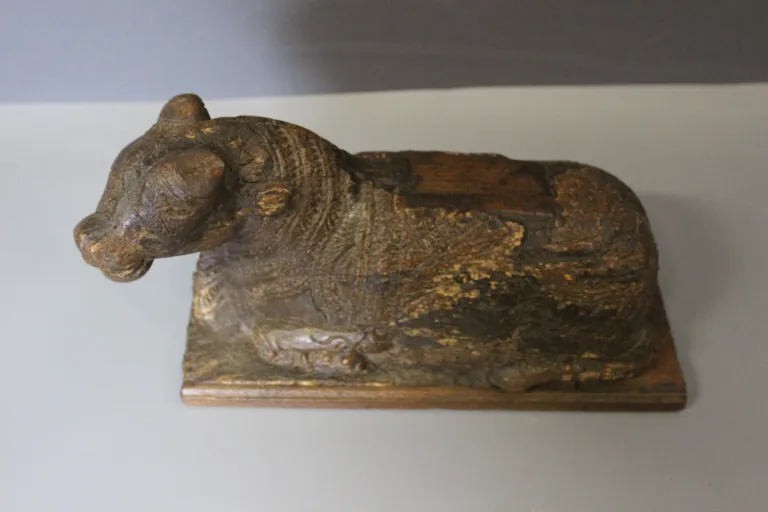 Sacred Cow In Carved Wood, India XIX