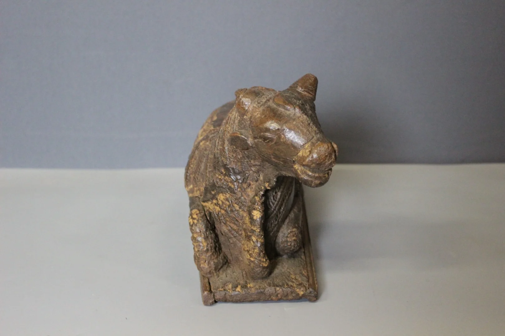 Sacred Cow In Carved Wood, India XIX