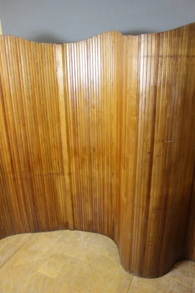 Baumann Wooden Lath Screen Circa 1950