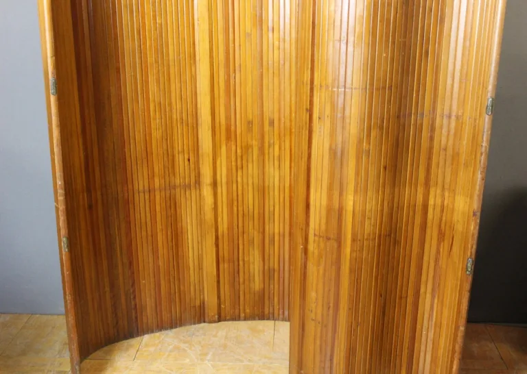 Baumann Wooden Lath Screen Circa 1950