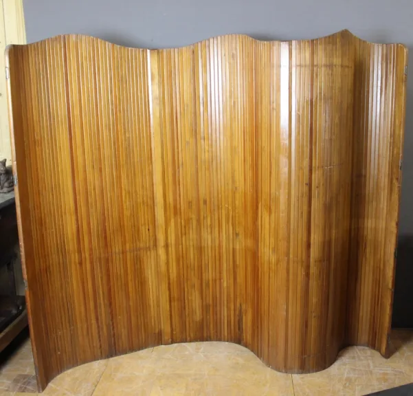 Baumann Wooden Lath Screen Circa 1950