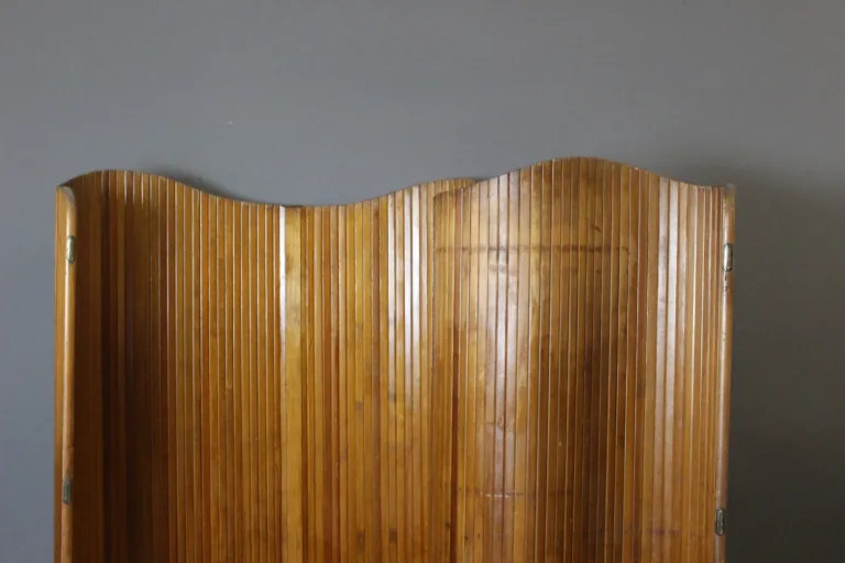 Baumann Wooden Lath Screen Circa 1950