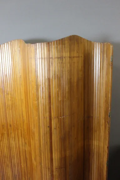 Baumann Wooden Lath Screen Circa 1950
