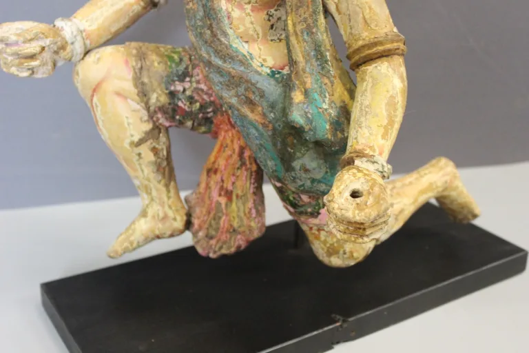 Polychrome Wood , Radjasthan , North India 19th Century
