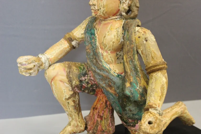 Polychrome Wood , Radjasthan , North India 19th Century