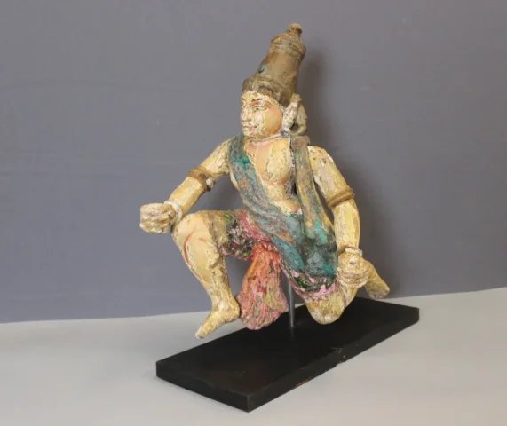 Polychrome Wood , Radjasthan , North India 19th Century