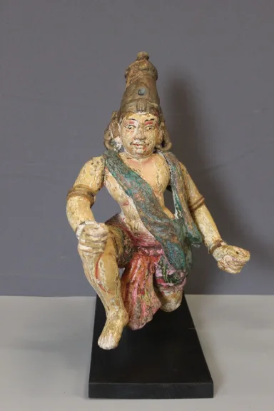 Polychrome Wood , Radjasthan , North India 19th Century