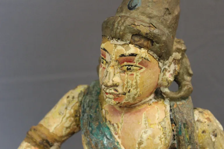 Polychrome Wood , Radjasthan , North India 19th Century