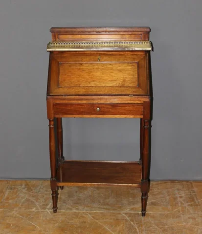 Directoire Style Mahogany Back Desk, 20th Century