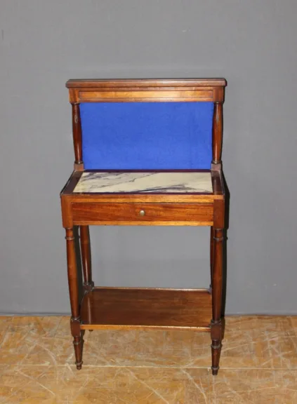 Directoire Style Mahogany Back Desk, 20th Century
