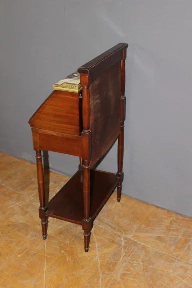 Directoire Style Mahogany Back Desk, 20th Century