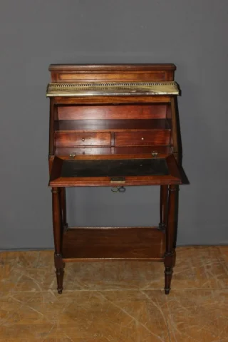 Directoire Style Mahogany Back Desk, 20th Century