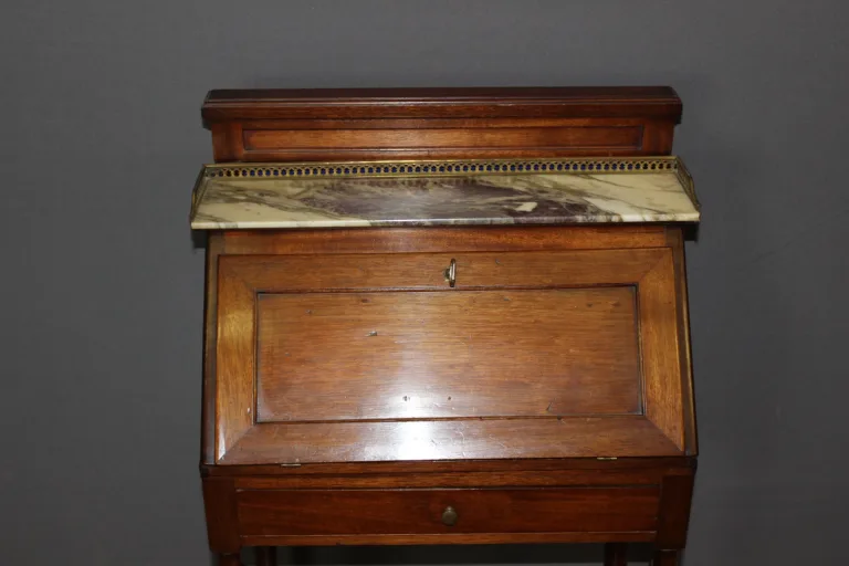 Directoire Style Mahogany Back Desk, 20th Century