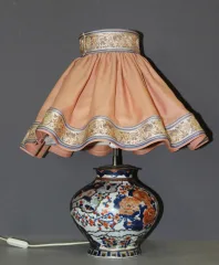 Vase Imari XIXe Monté en Lampe