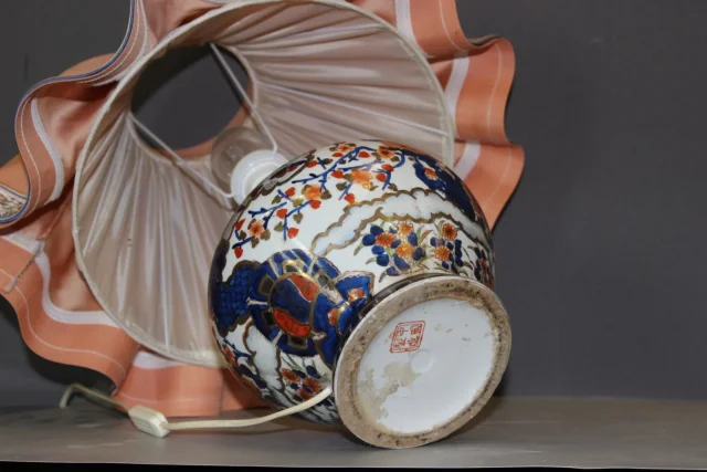 19th Century Imari Vase Mounted As A Lamp