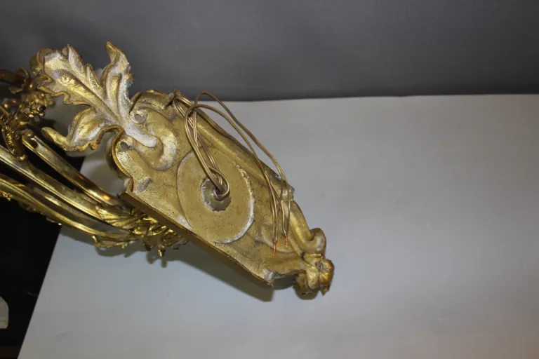 Paire d'appliques Napoléon III en Bronze Doré