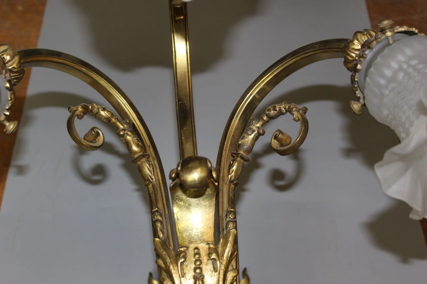 Paire d'appliques Napoléon III en Bronze Doré