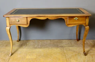 Louis XV Style Walnut Bureau, 19th Century