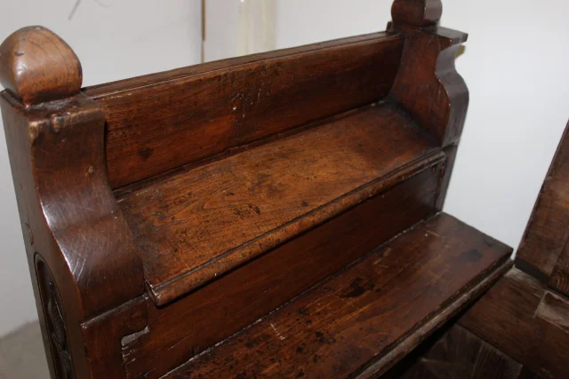 Banc Coffre en Chêne XVIIIe — Bon état