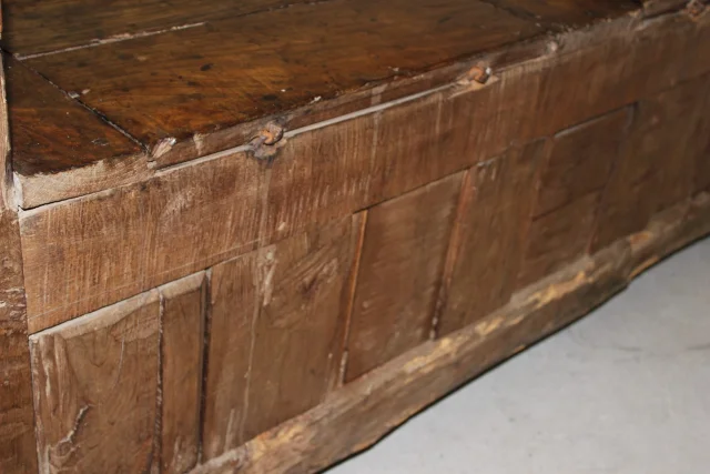 Banc Coffre en Chêne XVIIIe — Bon état
