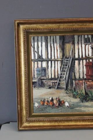 Huile sur toile « Cour De Ferme aux Poules » par Claude

Óleo sobre lienzo «Cour De Ferme aux Poules» por Claude — Muy buen estado