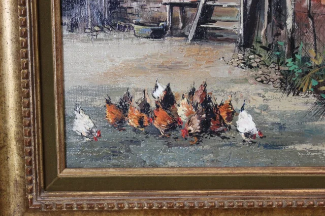Huile sur toile « Cour De Ferme aux Poules » par Claude

Óleo sobre lienzo «Cour De Ferme aux Poules» por Claude — Muy buen estado