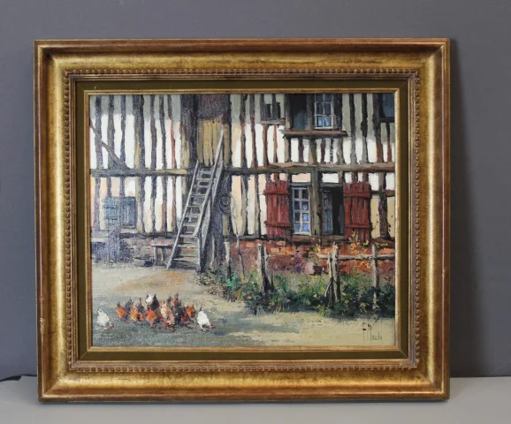 Huile sur toile « Cour De Ferme aux Poules » par Claude

Óleo sobre lienzo «Cour De Ferme aux Poules» por Claude — Muy buen estado