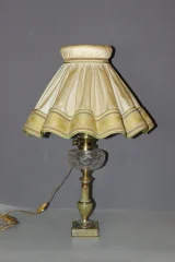 Napoléon III Petroleum Lamp in Onyx en Cloisonné Email