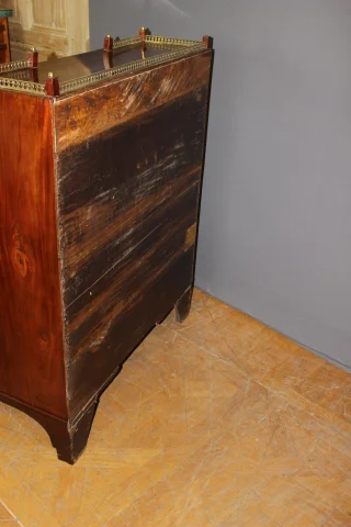 Cassettone Secrétaire a Cilindro in Mogano, XIX Secolo — Ottimo stato