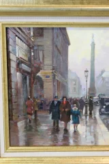 Oil on canvas "View of Paris" by Denis Skachrov, 20th century
