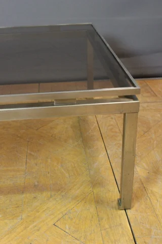 Square coffee table by Guy Lefèvre for Maison Jansen, circa 1970 — Very good condition