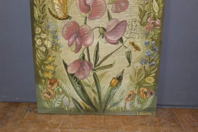 Tapisserie Art nouveau par Colette Enard — Très bon état