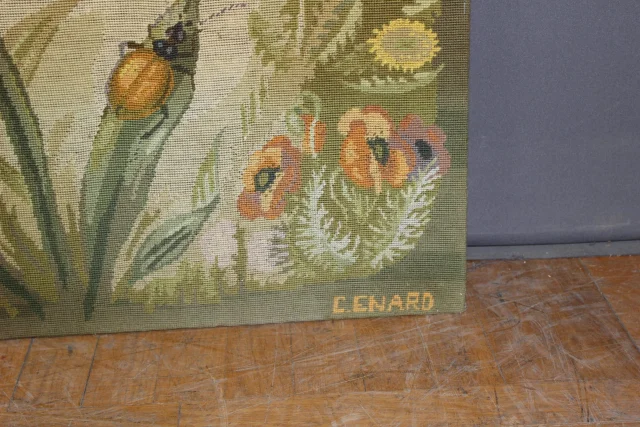 Tapisserie Art nouveau par Colette Enard — Très bon état