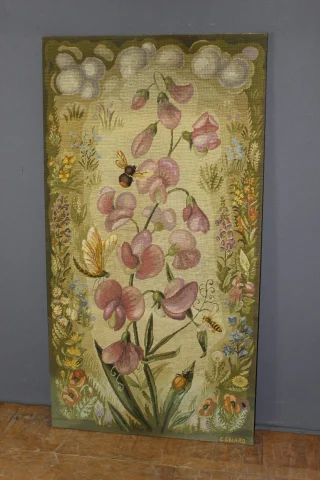 Tapisserie Art nouveau par Colette Enard — Très bon état