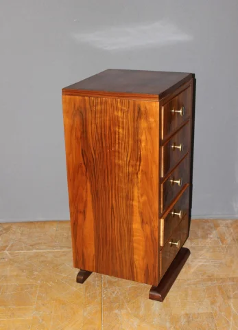 Art Deco Walnut Chest of Drawers, circa 1940 — Very good condition