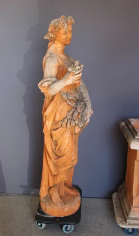 Importante Statue de Jardin sur socle , 240cm , XX — Très bon état