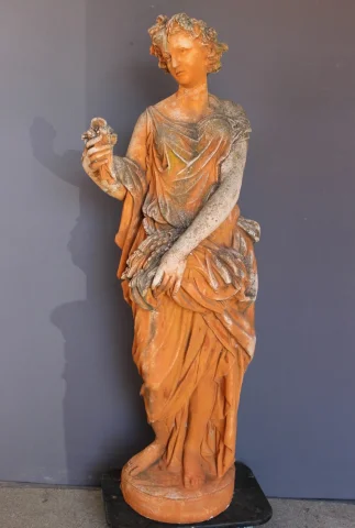 Importante Statue de Jardin sur socle , 240cm , XX — Très bon état