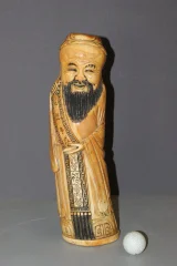 Chinesischer Weiser aus Mammutelfenbein von Shao Lao, 41 cm