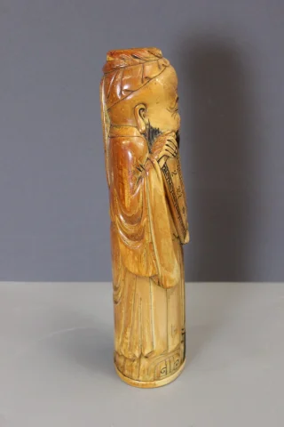 Chinesischer Weiser aus Mammutelfenbein von Shao Lao, 41 cm — Sehr guter Zustand